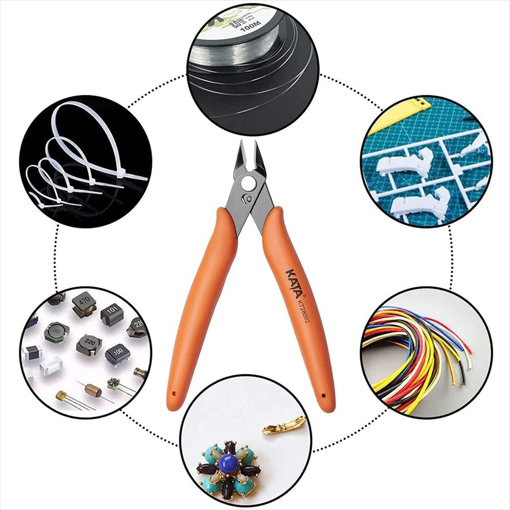 KATA Micro Wire Cutters 2-Pack Precision Flush Cutter Pliers Tool