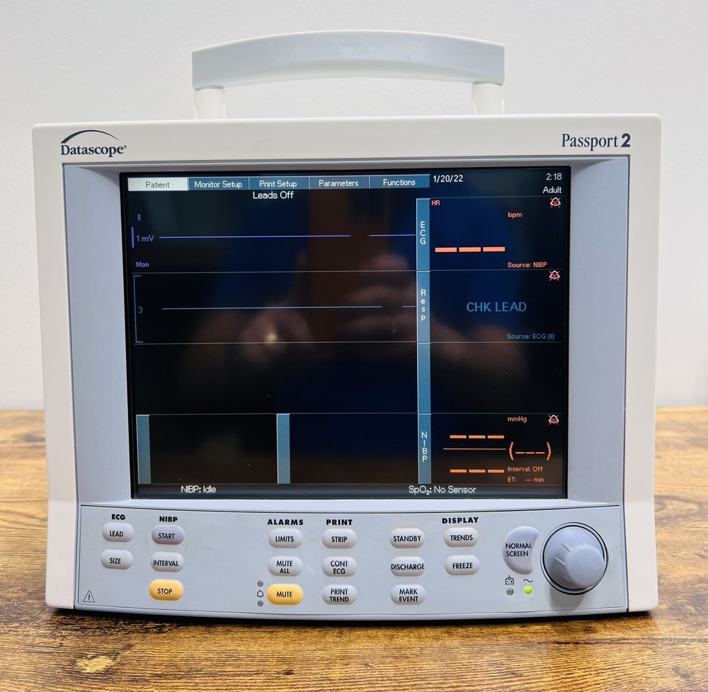 Datascope Mindray Passport 2 - Masimo Spo2, ECG, NIBP - Same Day Shipping