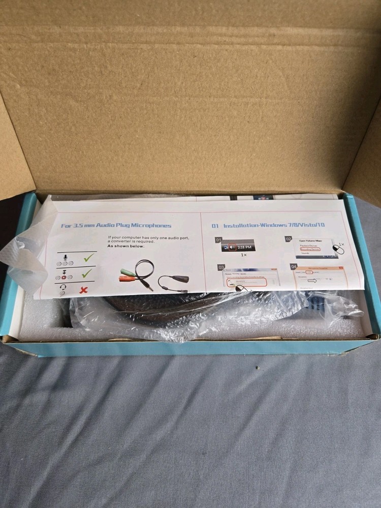 3.5MM Condenser Microphone - blue