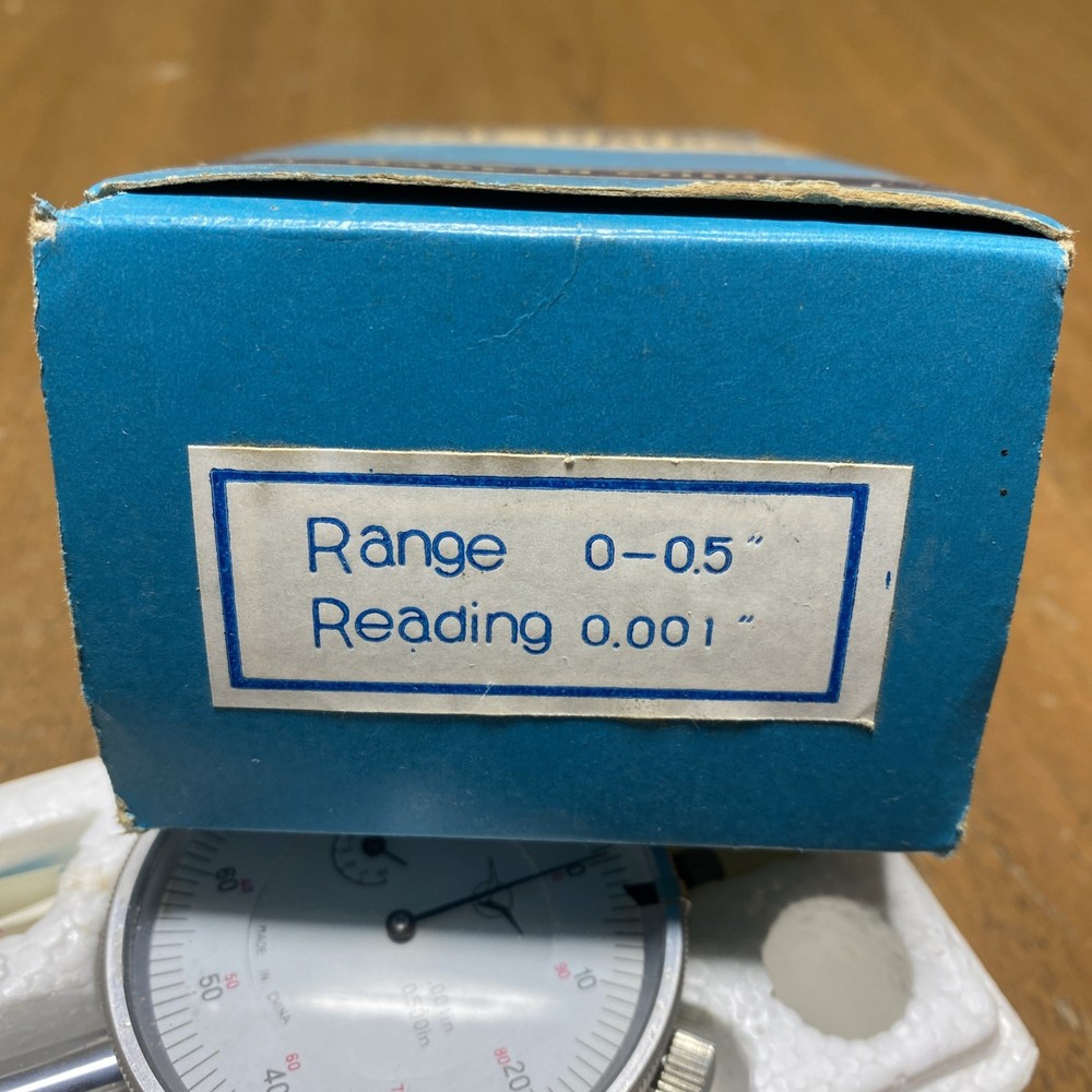 Dial Indicator Gage Reading 0.001, 0-0.5