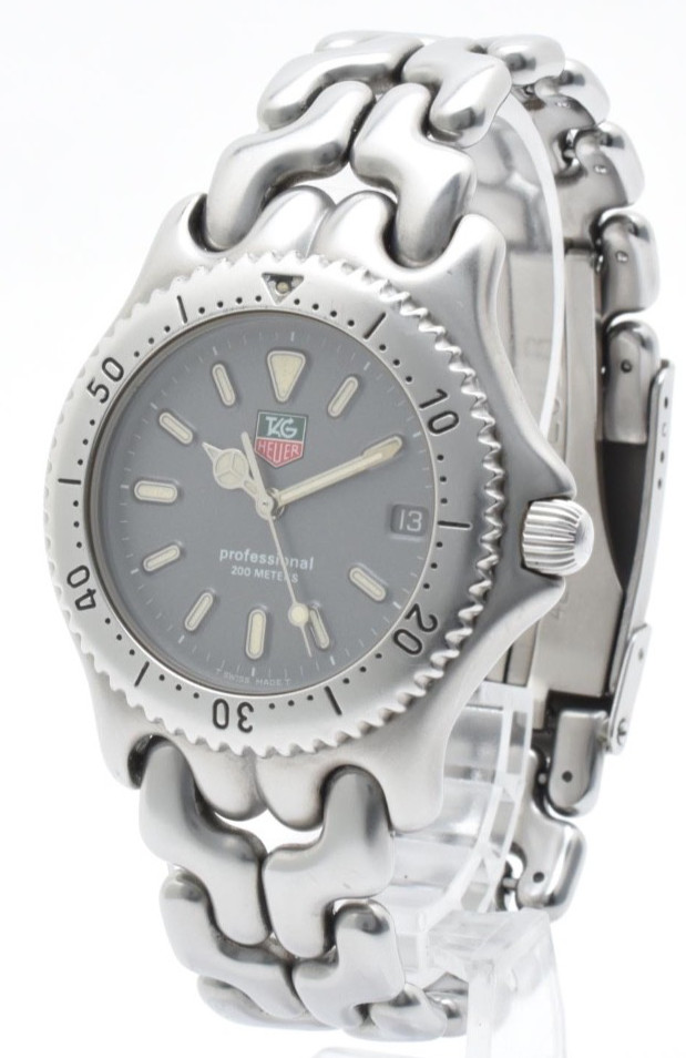 Vintage [MINT w/Box] TAG Heuer SEL S99.206M Gray 38mm Quartz Men's Watch