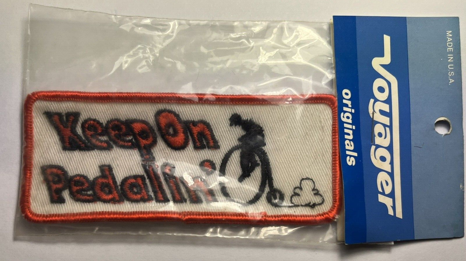 KEEP ON PEDALIN' Bike Riding Patch Vintage Voyager Originals