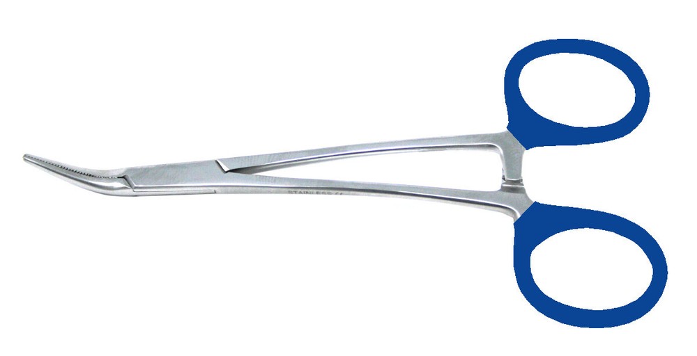Needle Nose Pliers Angled Tip Color Coated Handle Hobby Tools Grasping Forceps