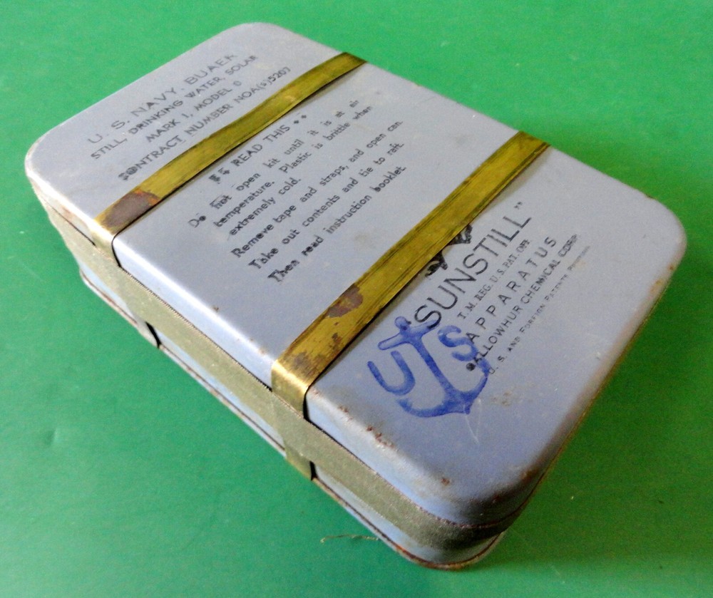 US NAVY BU. AERO SOLAR WATER DRINKING STILL MKI, MOD 0