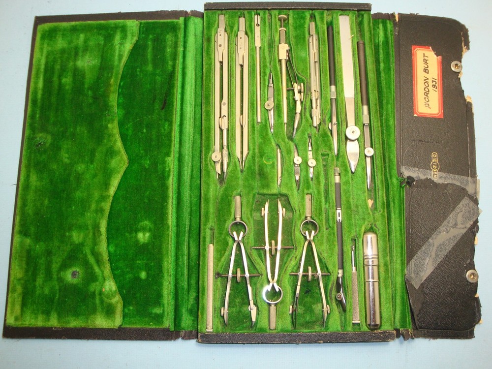 PRE WAR 1930s DIETZGEN DRAWING DRAFTING SET #45