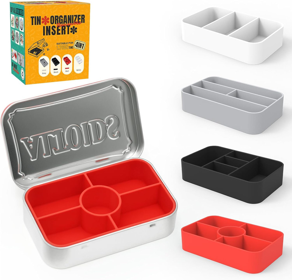Organizer Inserts Compatible with Altoids 1.76Oz Mint Tins (Random Color)