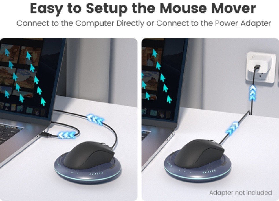 Warplay Mouse Mover Cloudeck MJUF-BA model Undetectable Silent USB Plug & Play