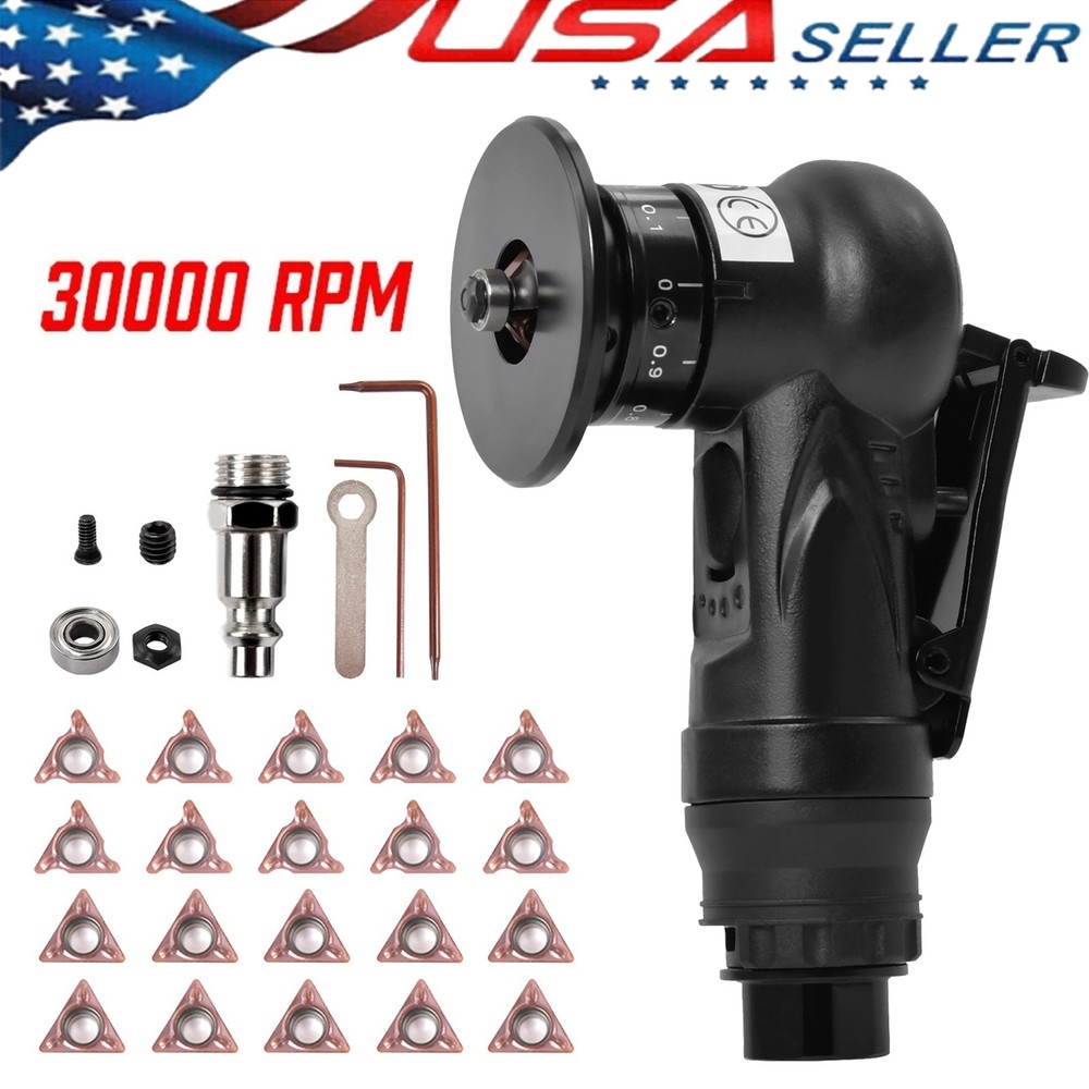 Pneumatic Chamfering Machine Metal Trimming Air Chamfer Beveling Tool & Inserts