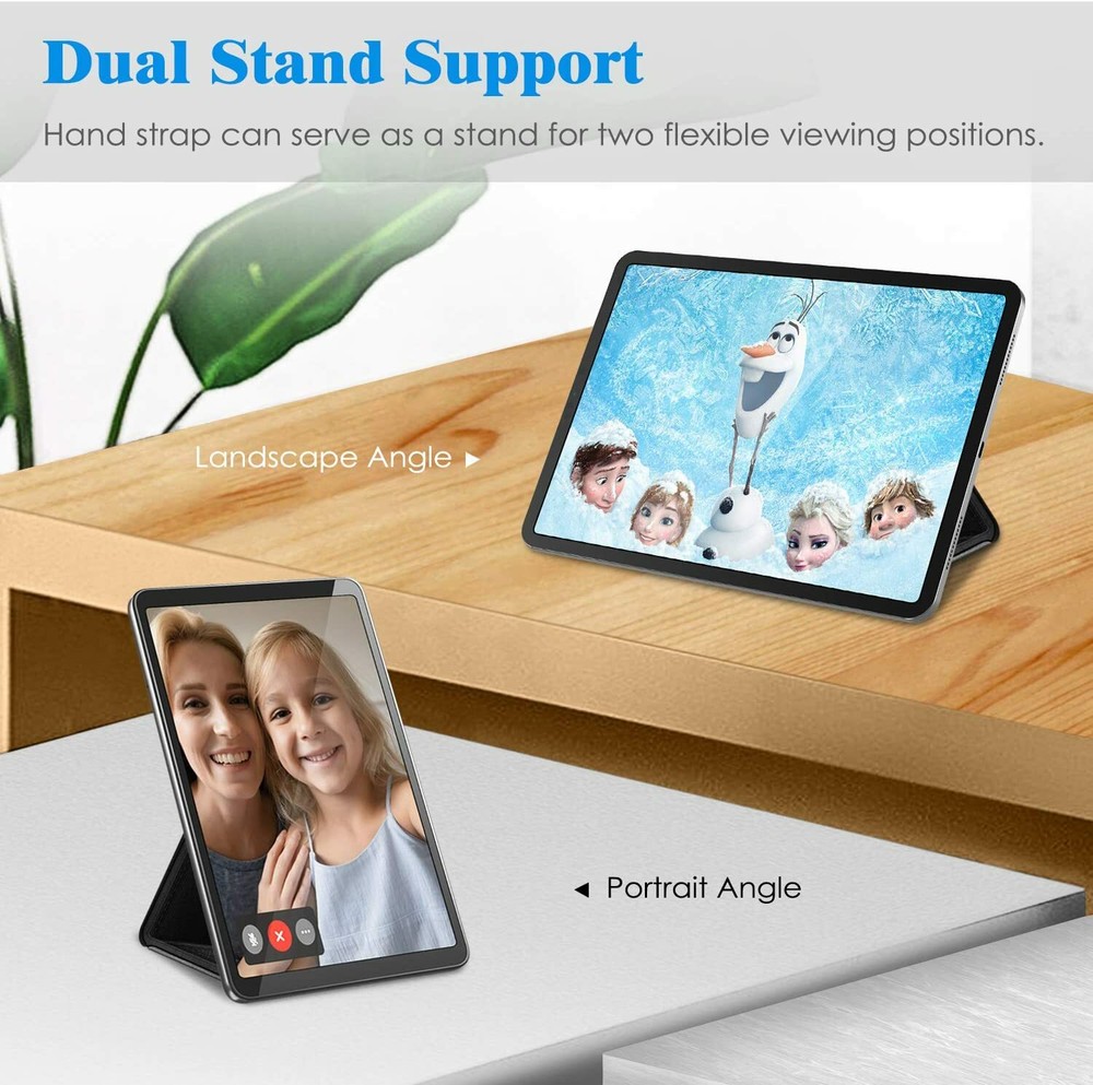 Universal Tablet Hand Strap Holder Detachable Padded Hook & Loop for iPad/Galaxy
