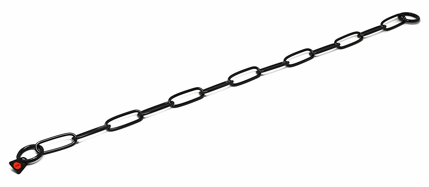 Herm Sprenger BLACK Stainless Steel Fur Saver Pet Dog Training Collar ALL SIZES