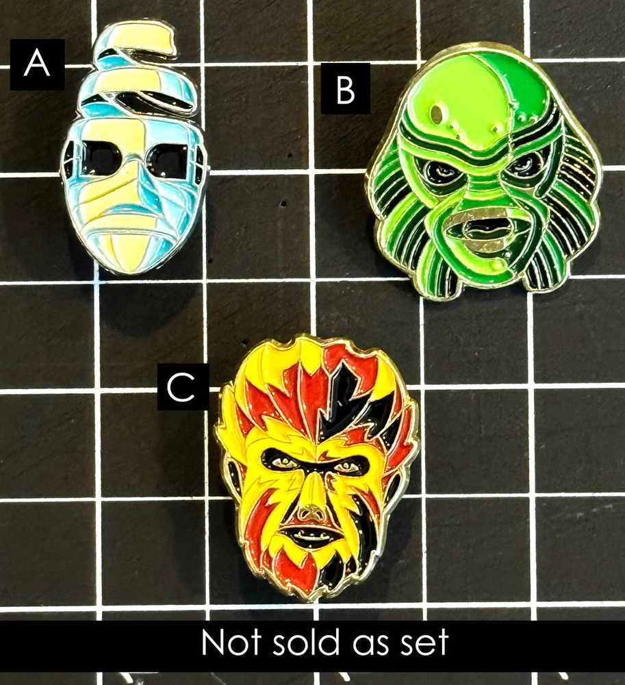 Universal Studios Monsters Enamel Pins