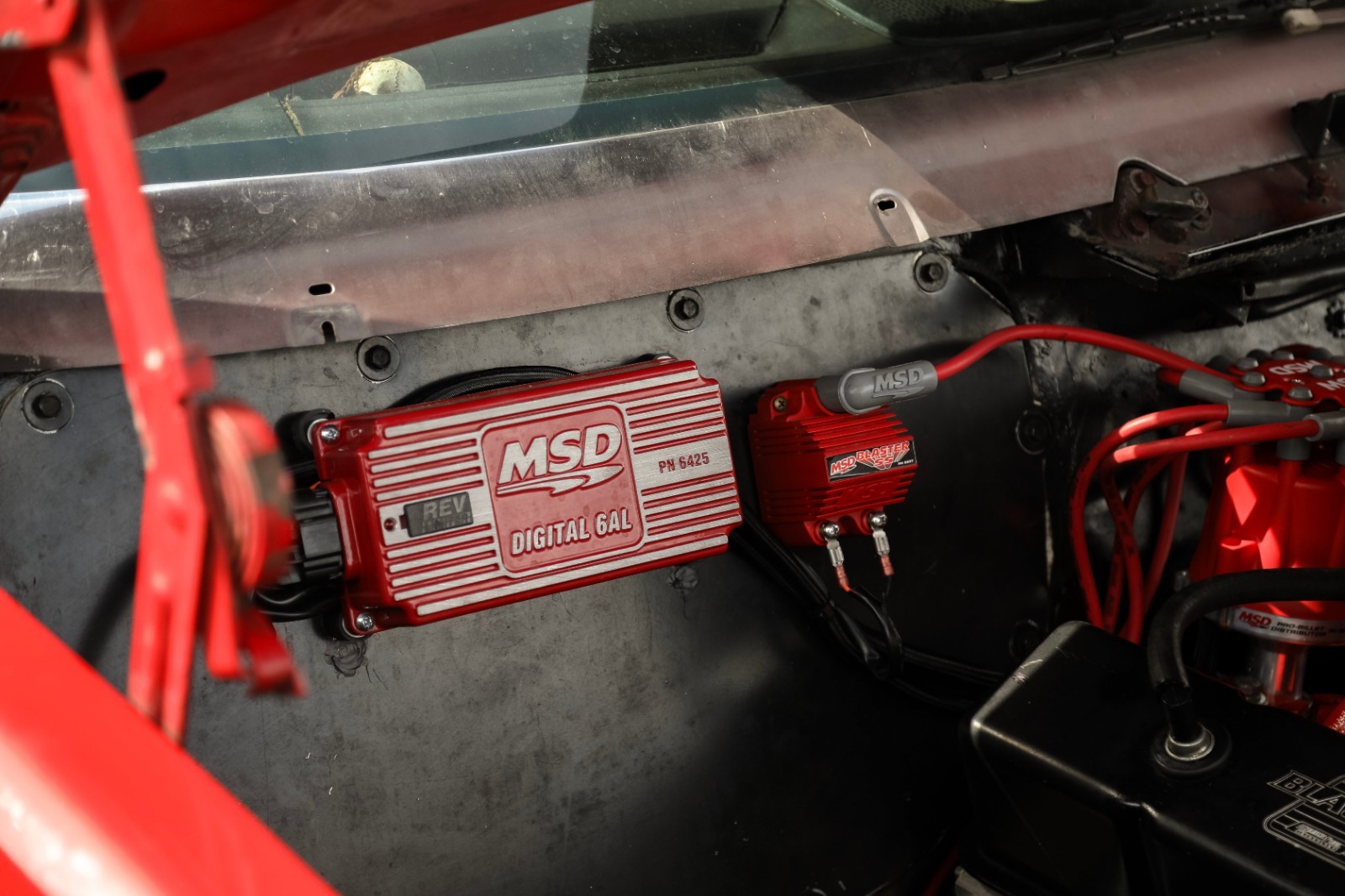 6425 MSD Digital 6AL Ignition Control Red Chevy Ford Mopar EFI Carb Refurbished