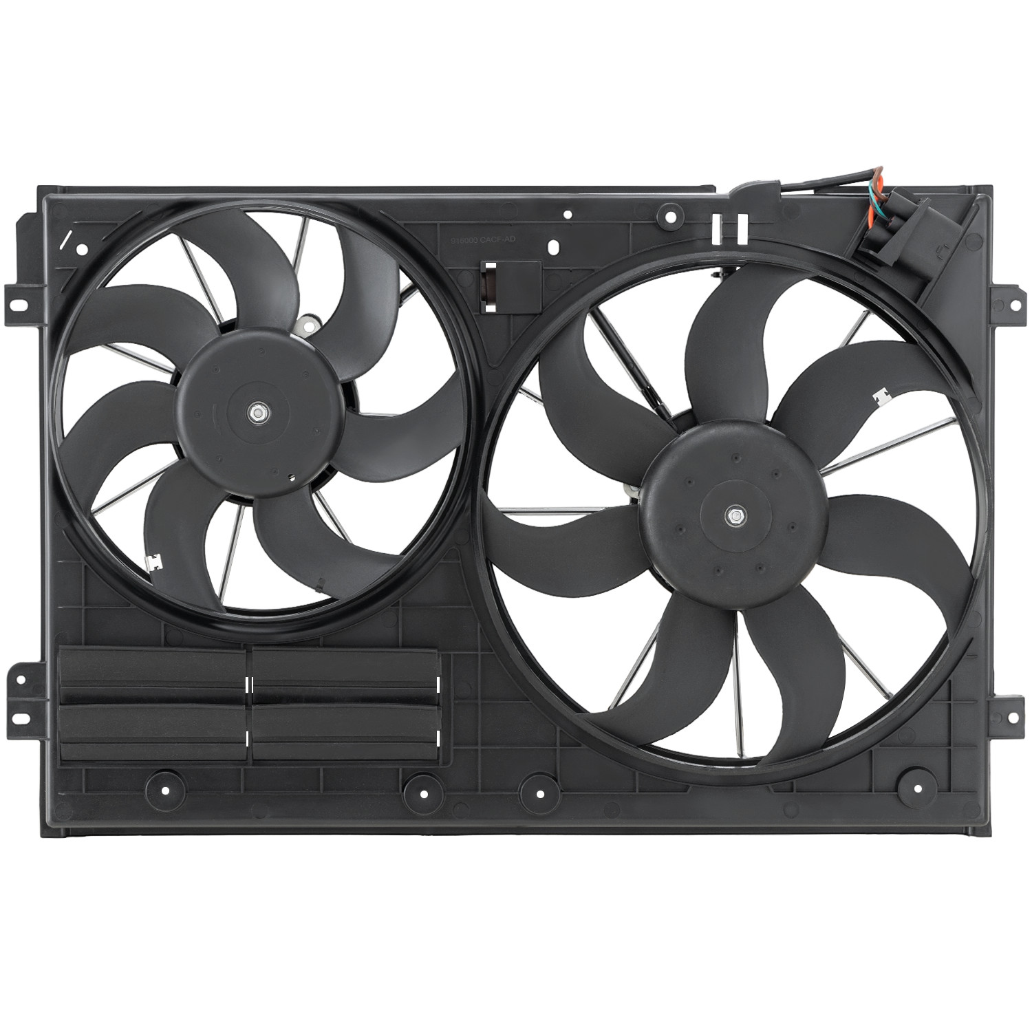 Radiator Cooling Fan Assembly For VW Golf Jetta CC Beetle Passat Tiguan AUDI A3