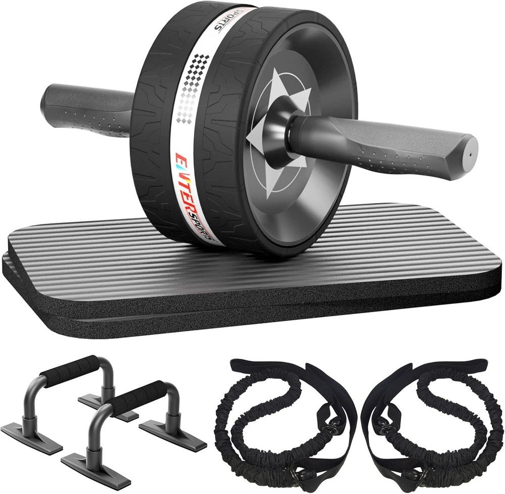 Ab Rollers Wheel Kit, Exercise Wheel Core Strength Training Abdominal Roller ...