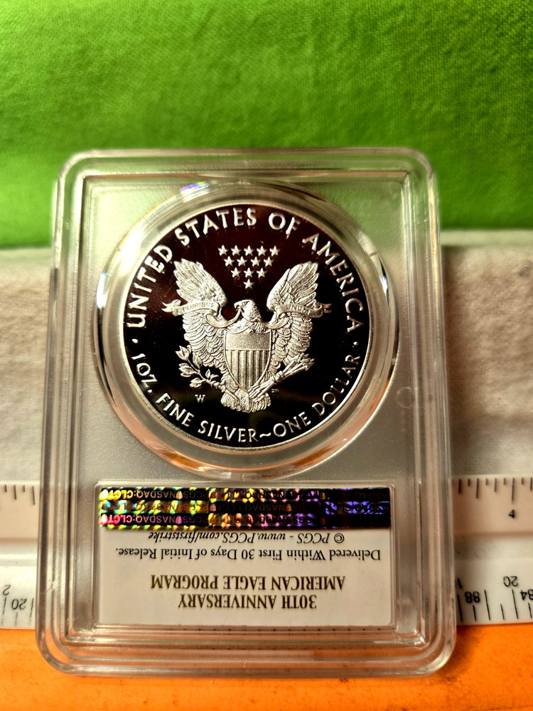 2016 - W American Silver Eagle PCGS PR69DCAM Lettered Edge First strike.