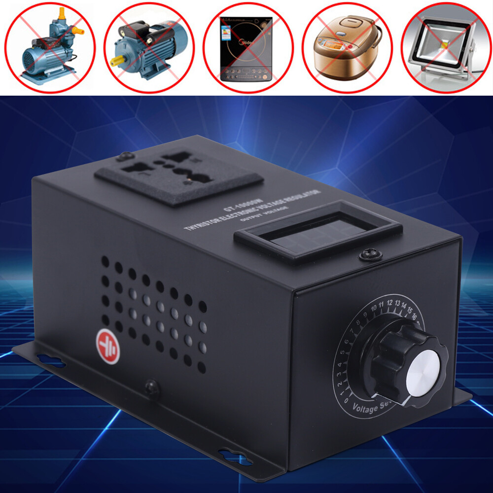 AC 110V 10000W Variable Voltage Regulator Dimmer Motor Speed Controller SCR New