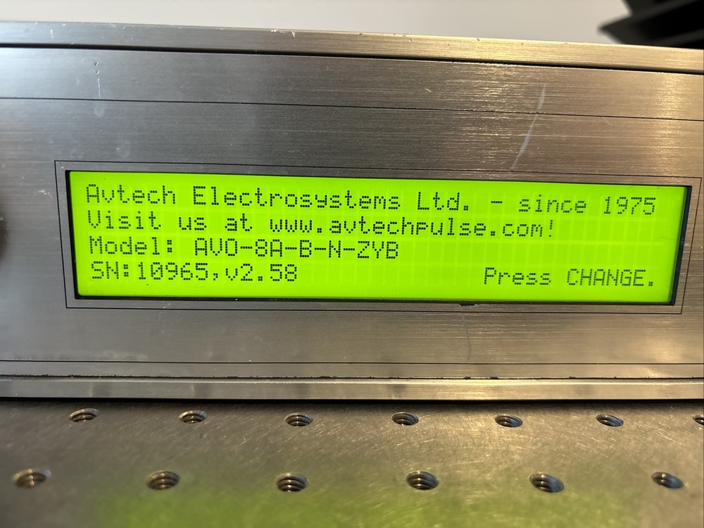 AVTECH AVO-8A-B Pulsed Laser Diode Driver 30V 10A 10uS-1Sec