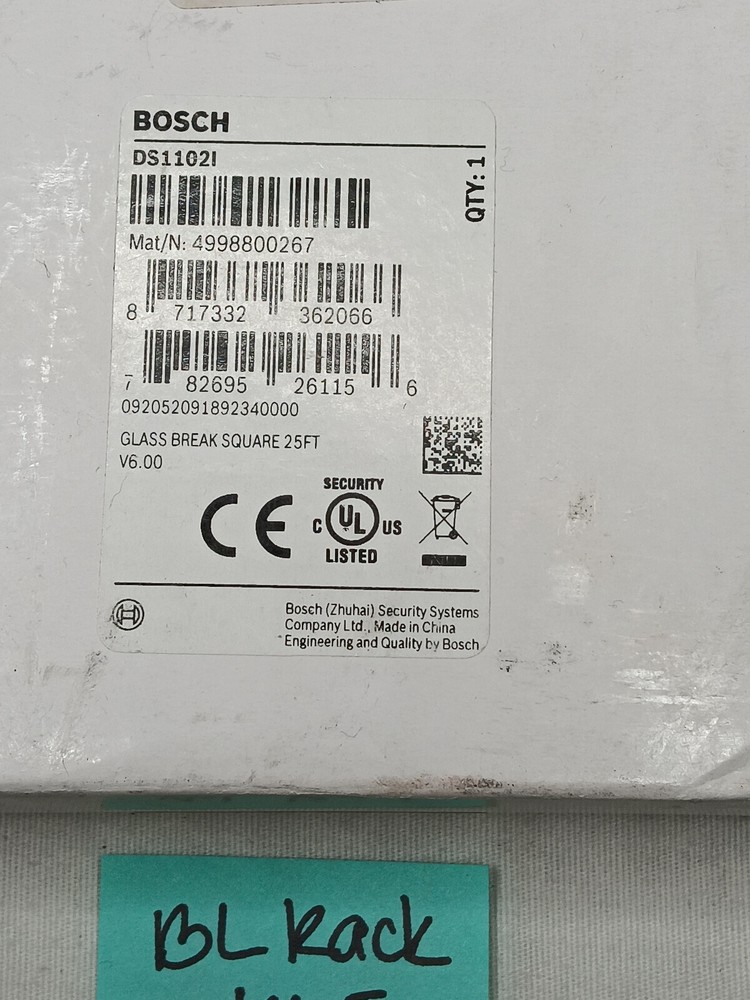Bosch DS1102i Square Glass Break Detector