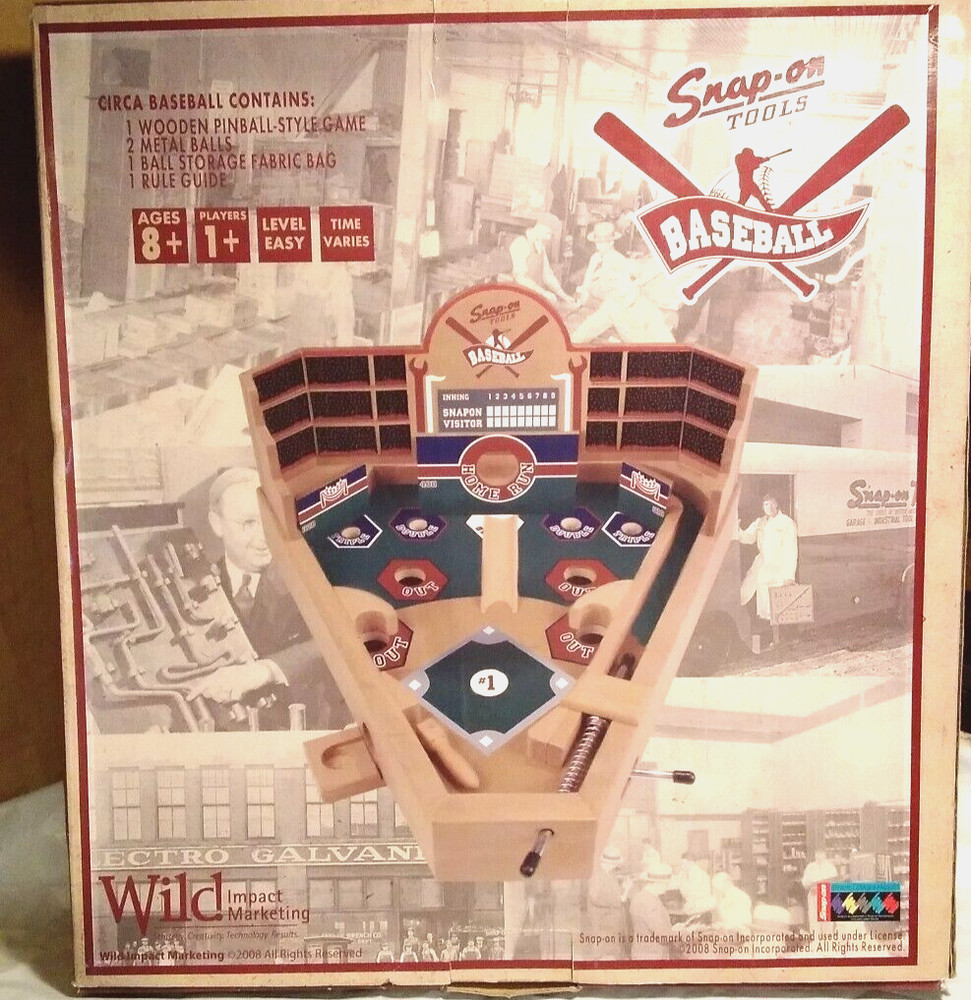 Snap-On Tools Pinball-Inspired Baseball Stadium Game *Display Model ** READ