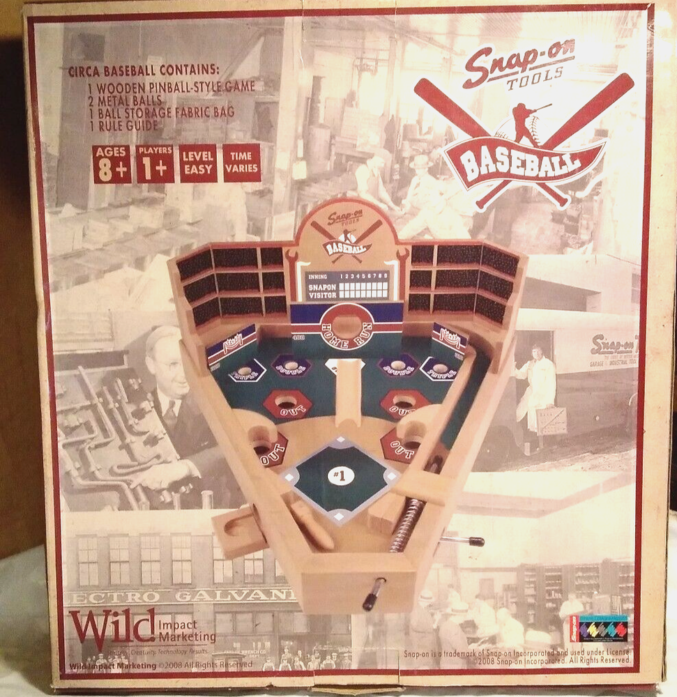 Snap-On Tools Pinball-Inspired Baseball Stadium Game *Display Model ** READ