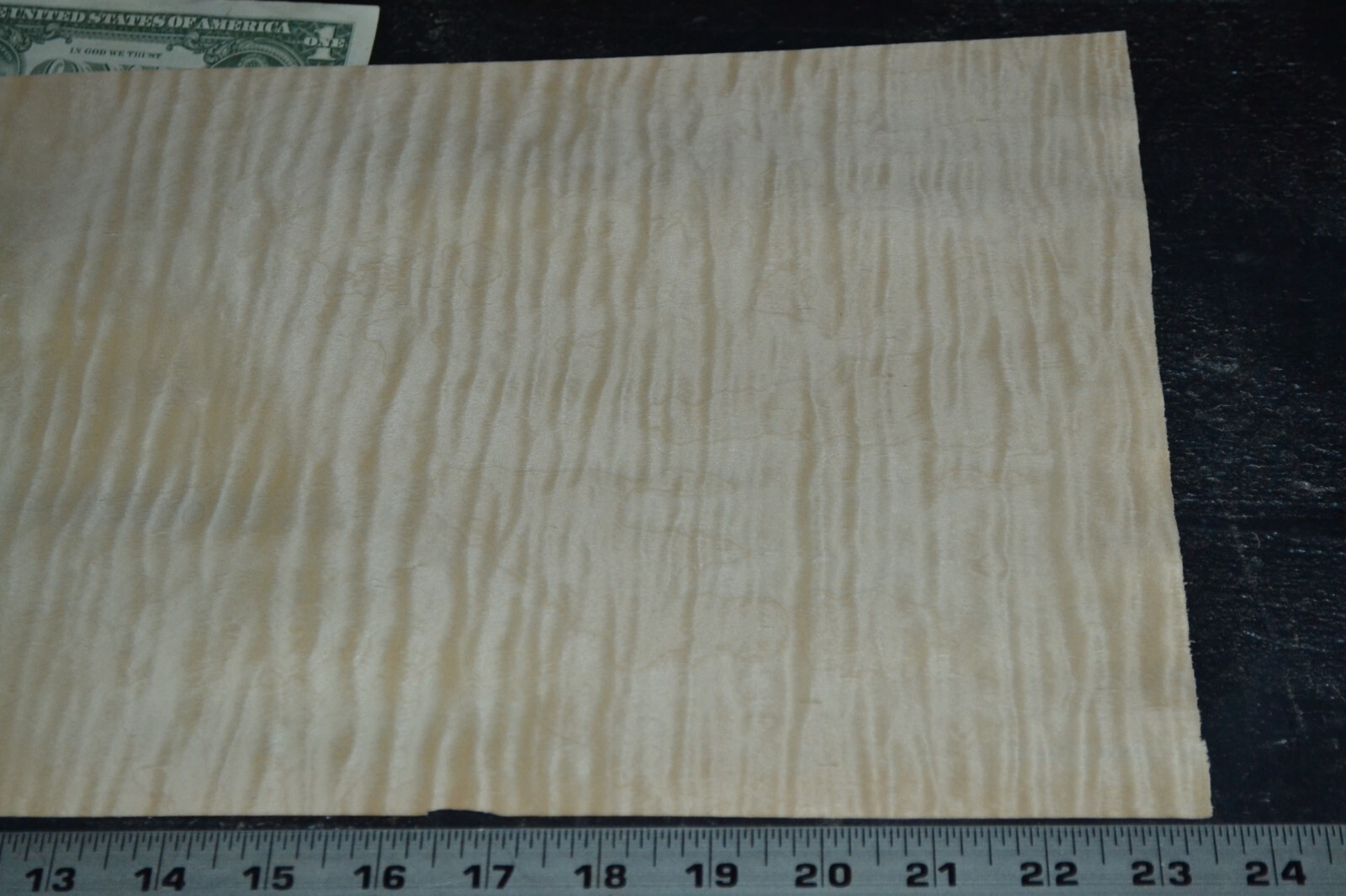 Flame Maple Raw Wood Veneer Sheet 10 x 23 inches 1/42nd 4670-15