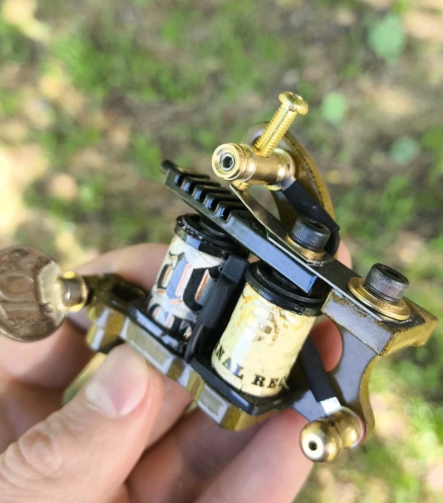 Custom Handmade Tattoo Machine Double Coils Delicate Fast Liner 8 wraps