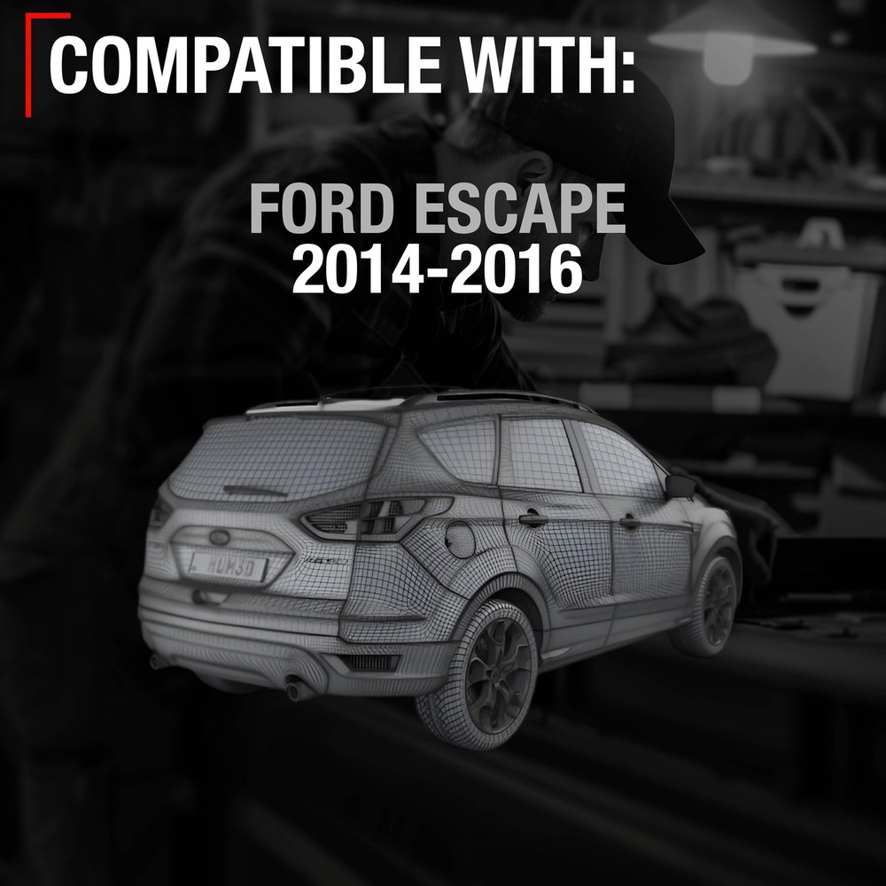 Rear View Backup Camera - Compatible with 2014-2016 Ford Escape - Reverse Par...