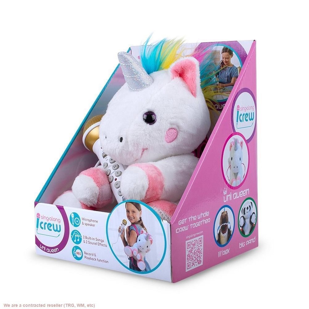 Singing Machine Plush Toy with Sing-Along Microphone - Uni Queen