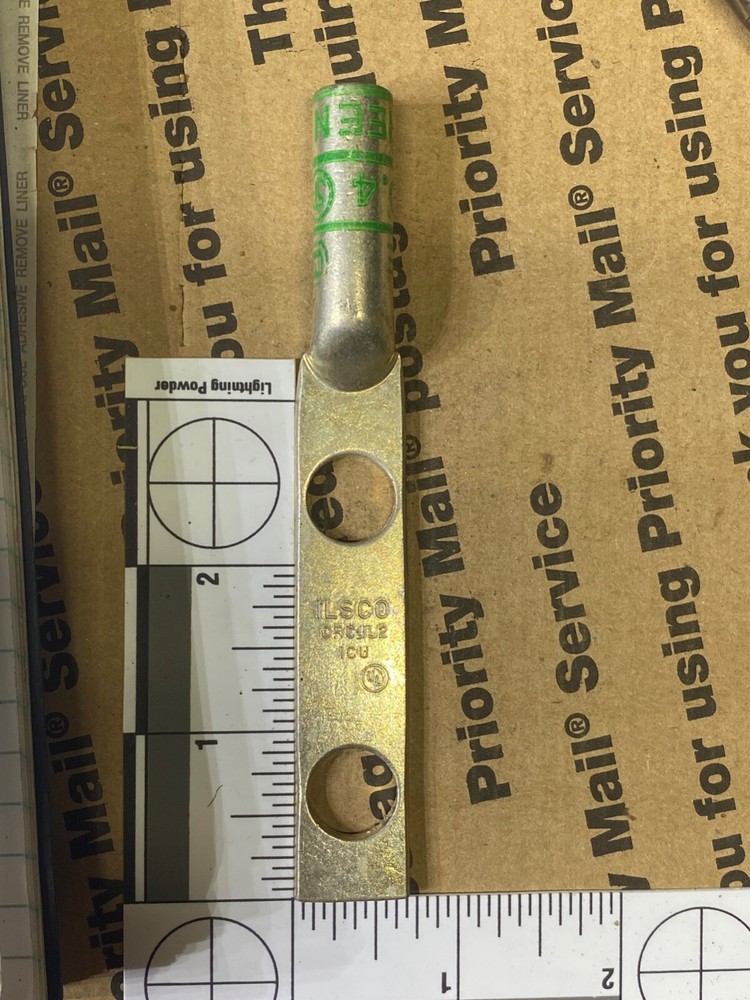 Three ILSCO Tin-Plated Copper Compression Lugs (CRC-IL2) ICU