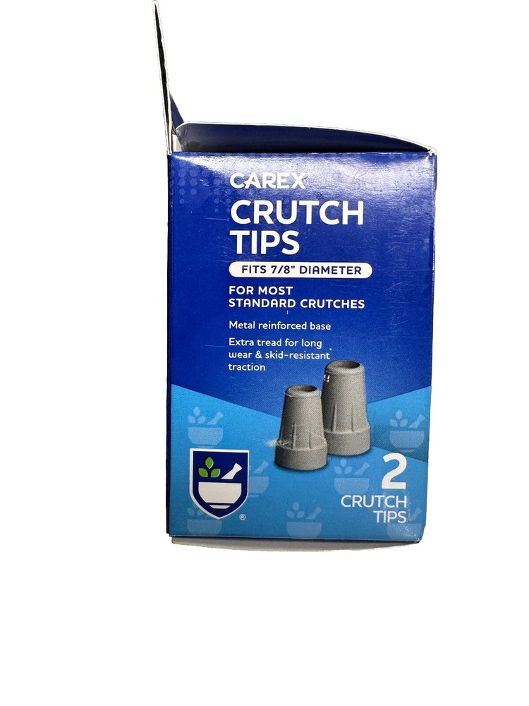 Carex Crutch Tips Fits 7/8 Diameter 2 Ct