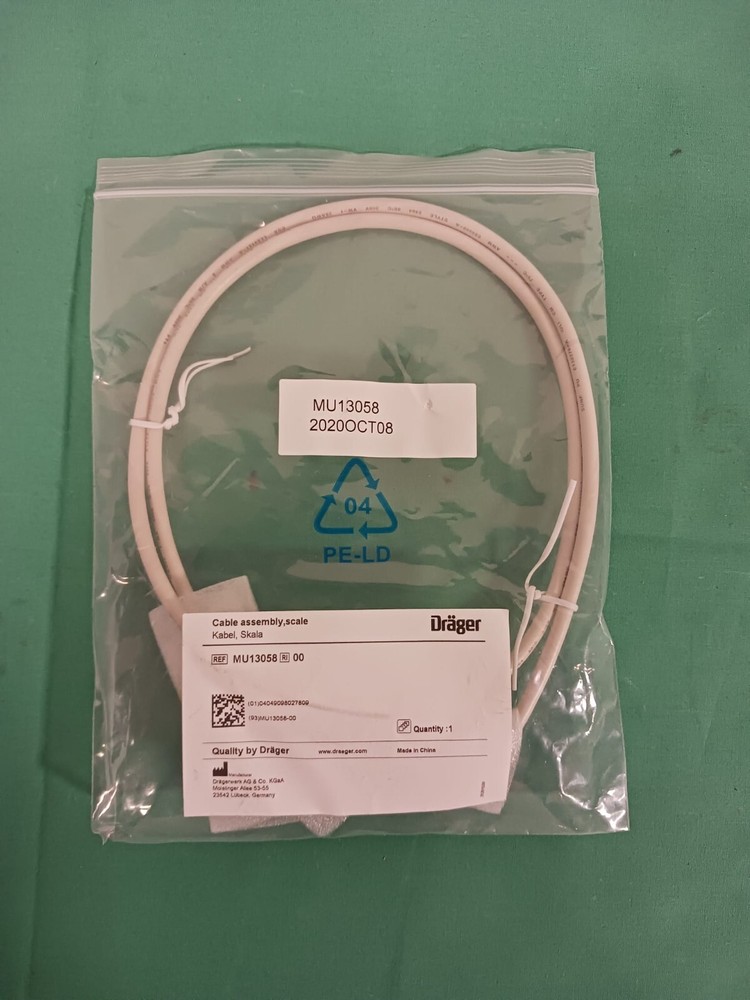 Drager Cable Assembly, Scale  MU13058