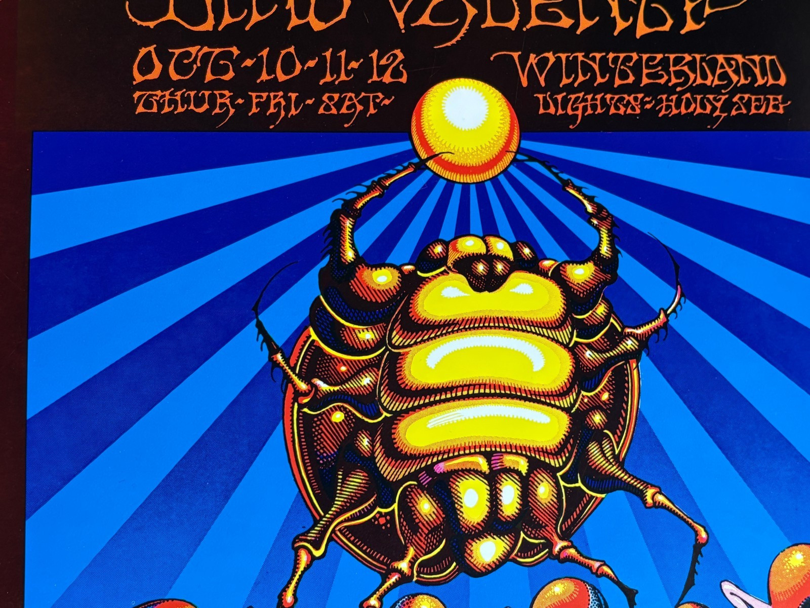 JIMI HENDRIX BUDDY MILES 1968 WINTERLAND CONCERT POSTER BG-140 Griffin Moscoso