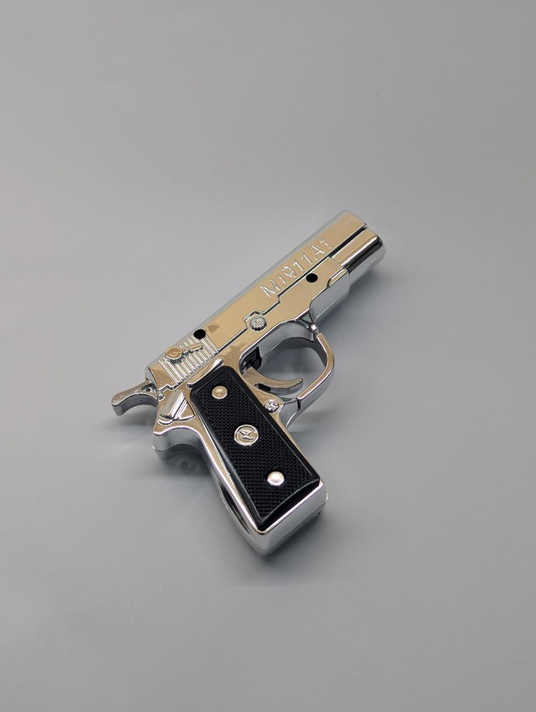 M1911A1 Mini Gun Keychain Laser Pointer, LED Flashlight 1/6 Scale