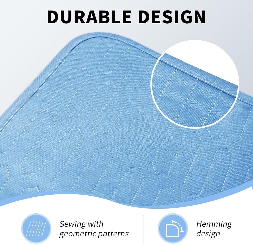 Washable Incontinence Underpads – 2 Pack Heavy Absorbency Leakproof Bed Pads, 18
