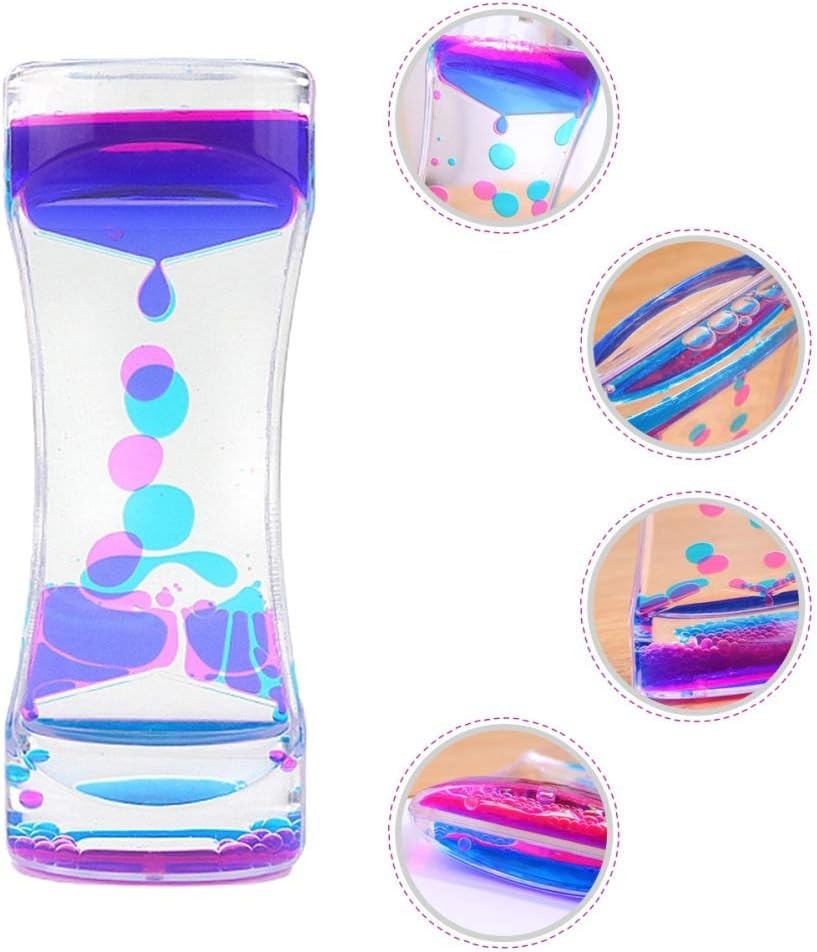 Liquid Motion Bubbler Timer Colorful Oil Hourglass 3 Pack