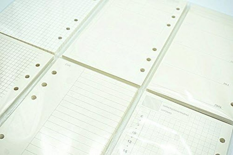 6 Ring Binder Refill, Undated A5 Planner Inserts, Monthly Planner Refill for ...