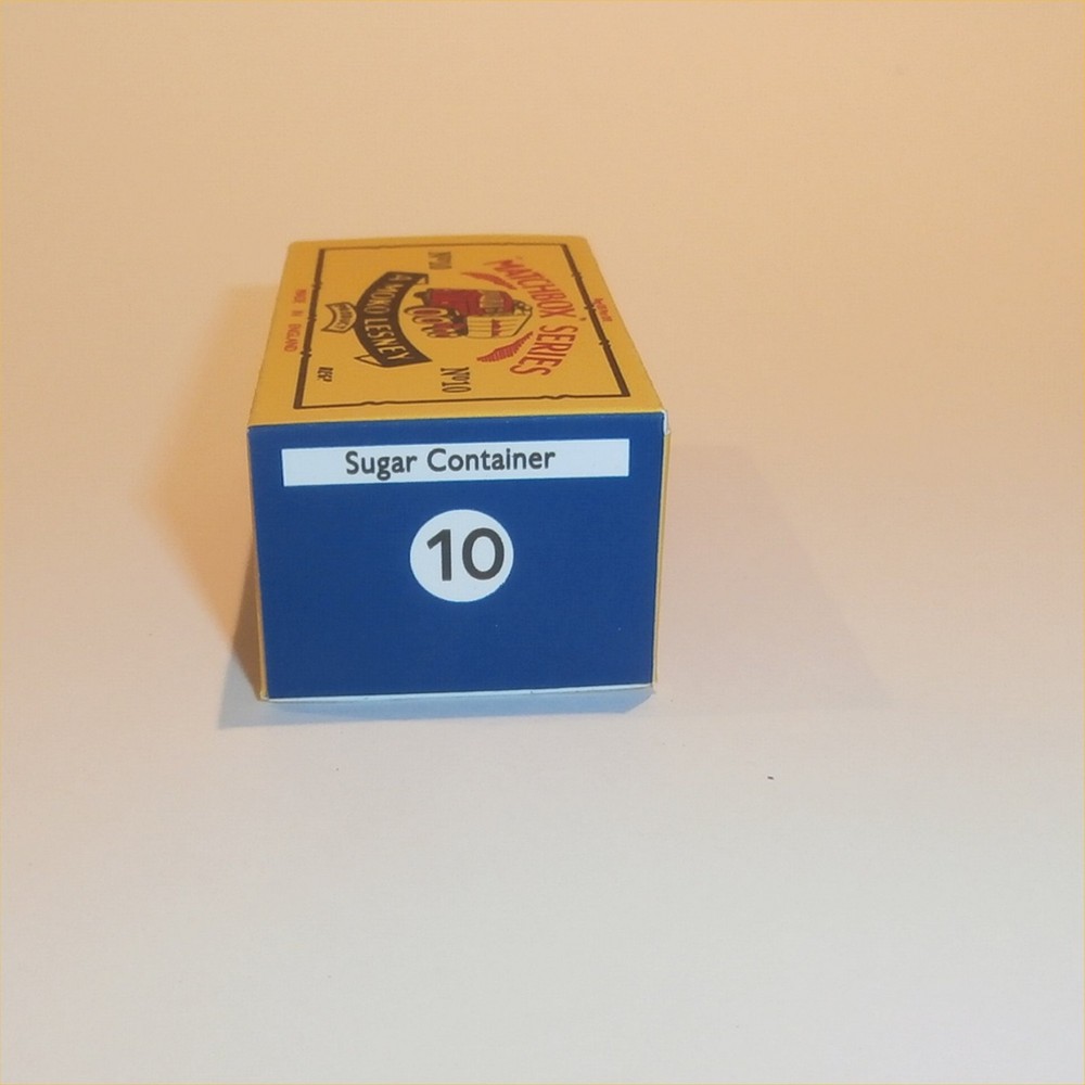 Matchbox Lesney 10c Sugar Container B Style Repro Box