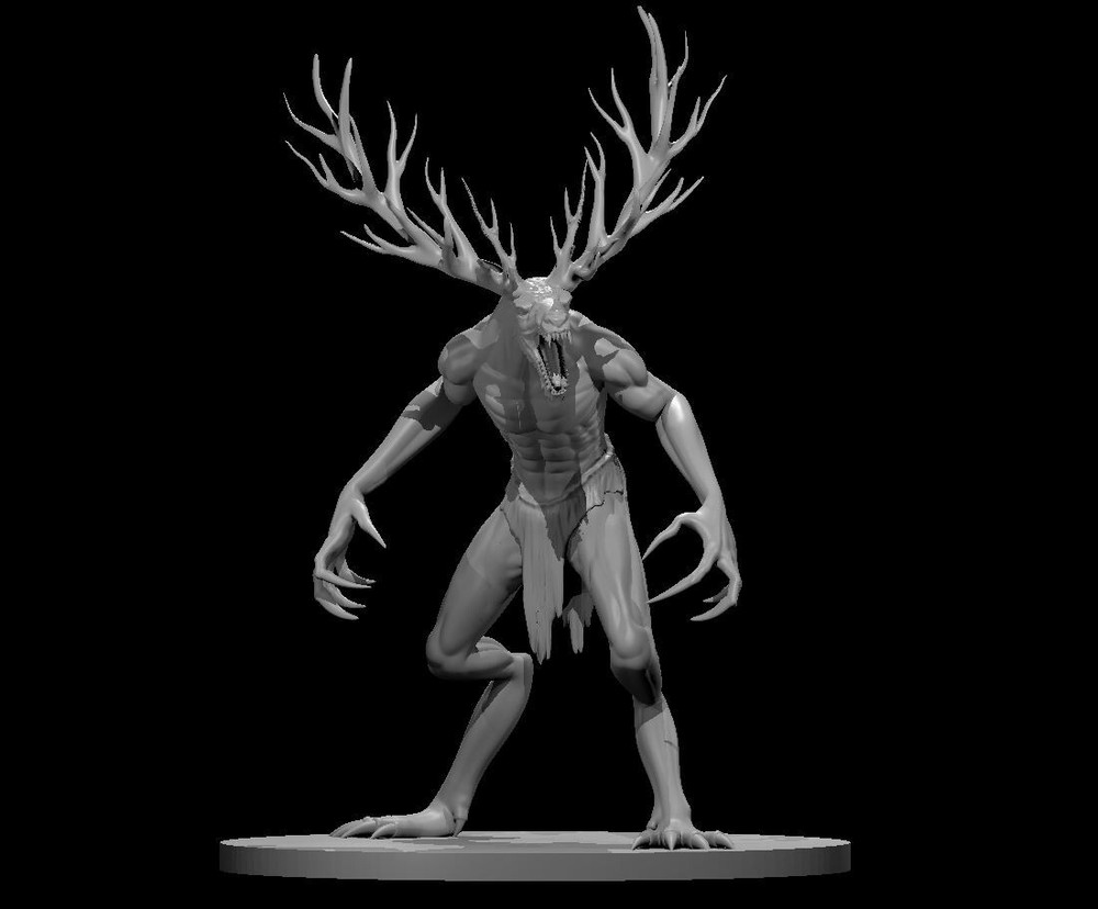 Winter Horror Cryptid 28mm Scale DND D&D Tabletop Miniature