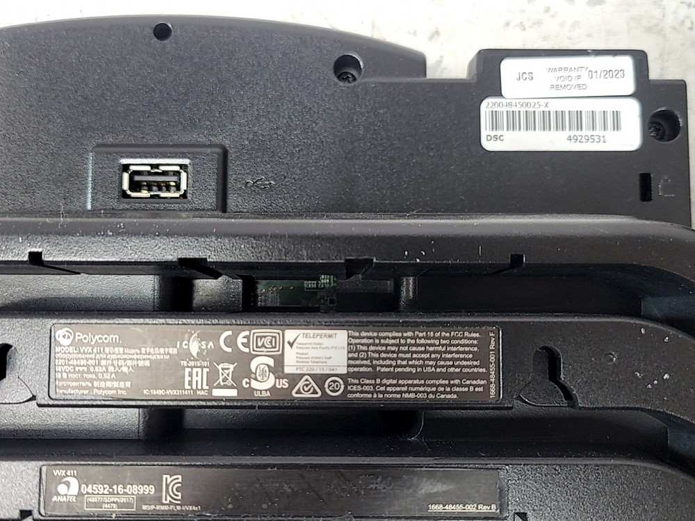 Polycom VVX 411 VoIP Desktop Telephone SEE NOTES