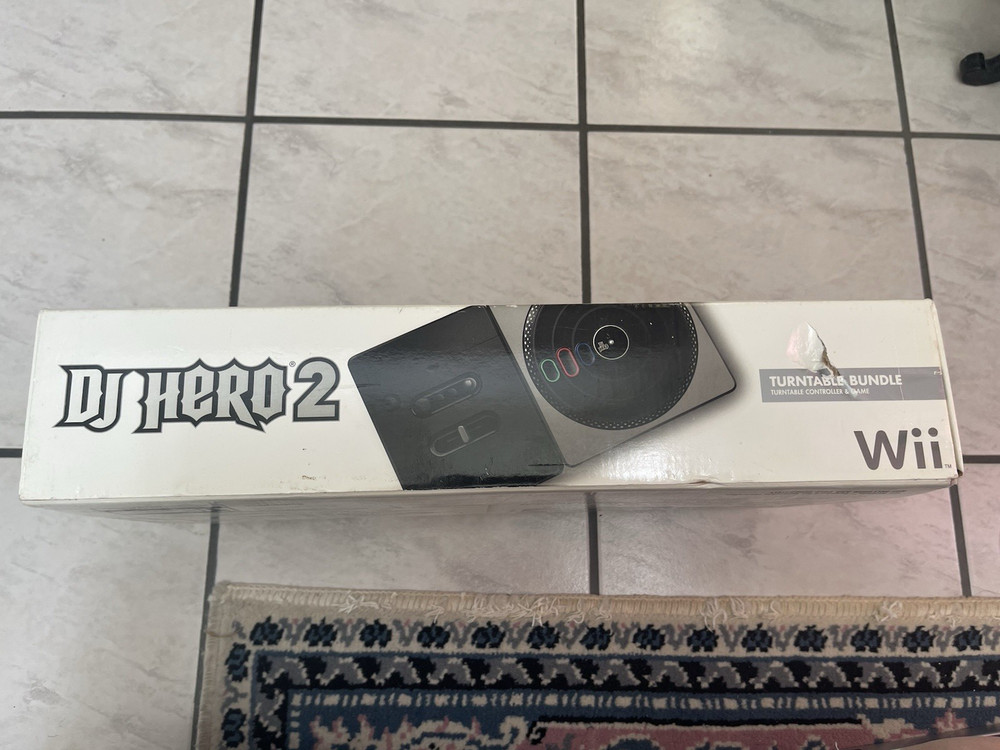 DJ Hero 2 Turntable Bundle Nintendo Wii Turntable Controller & Game, NIB, Sealed