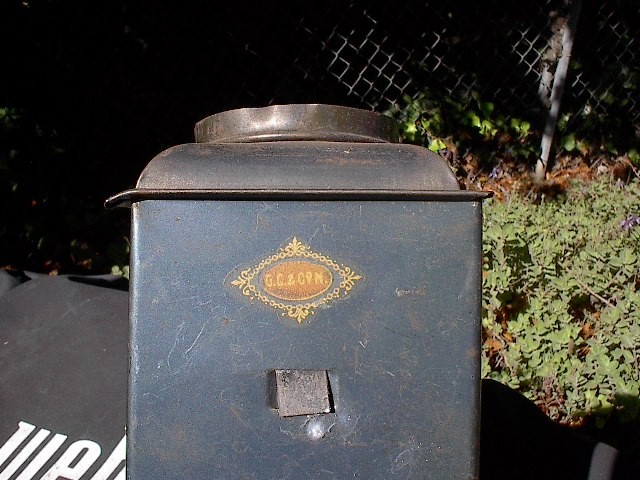 Antique Magic Lantern Slide Projector.