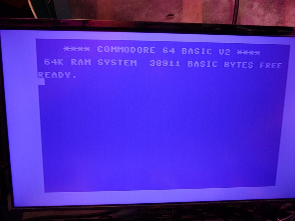 Commodore C64 Computer in Box Heat Sinks Power Supply Video cable- TESTED