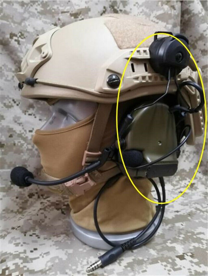 US!! Comtac-III C3 Tactical Communication Headset Noise Reduction Helmet Headset