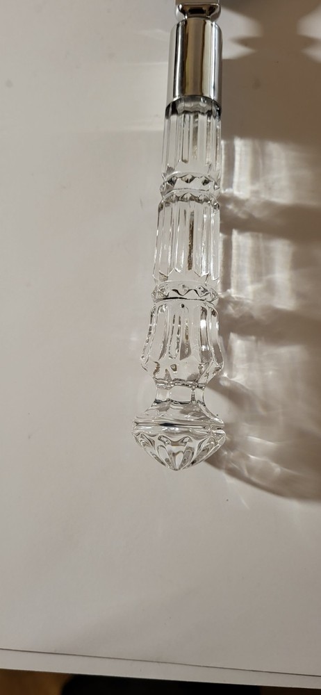 12" Princess House crystal handle cake server