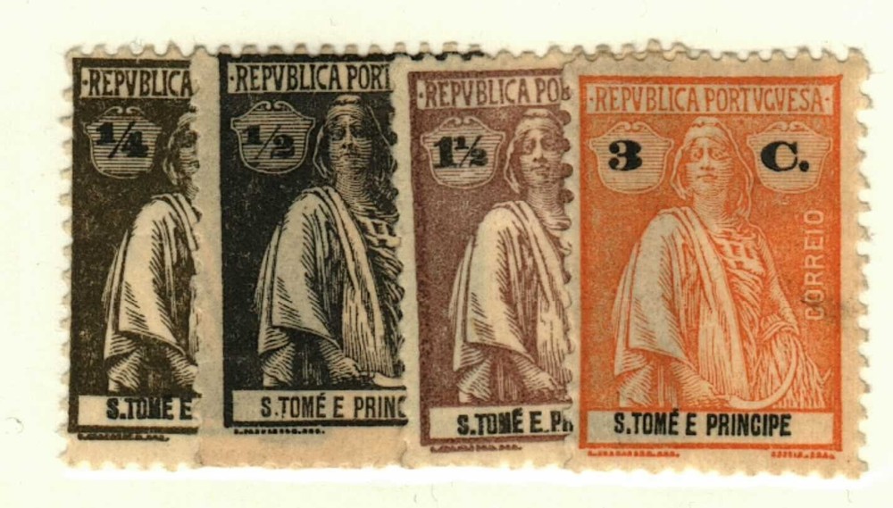 St Thomas & Prince Islands #214-5, 217, 221 MH