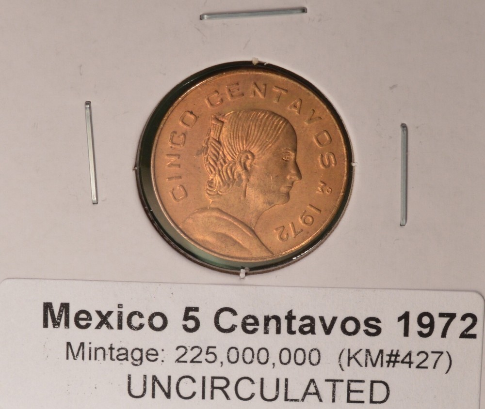 1972 Mexico 5 Centavos - Uncirculated