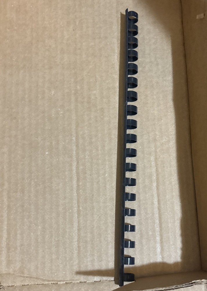100 GBC CombBind Binding Spines 1/2" 12mm BLACK Book Binding (full box)