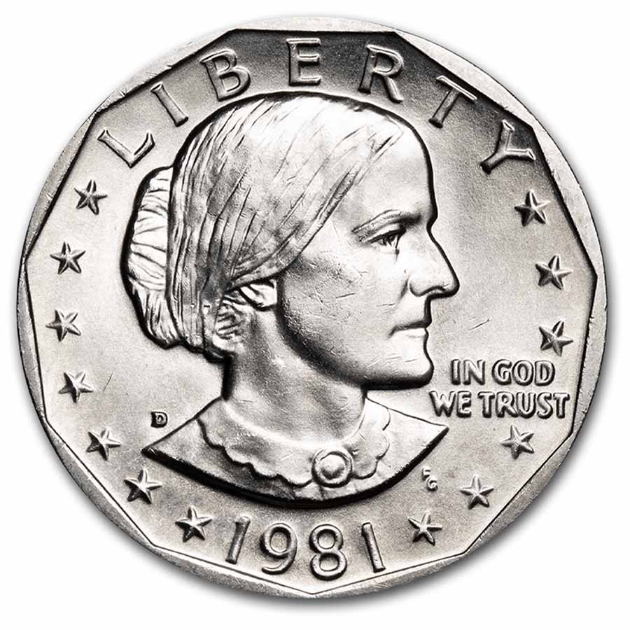 1981-S SBA 20-Coin Roll BU