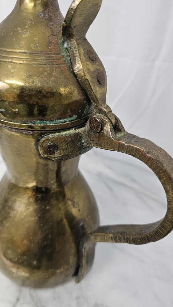 Vintage Middle Eastern Dallah Brass Coffee Pot