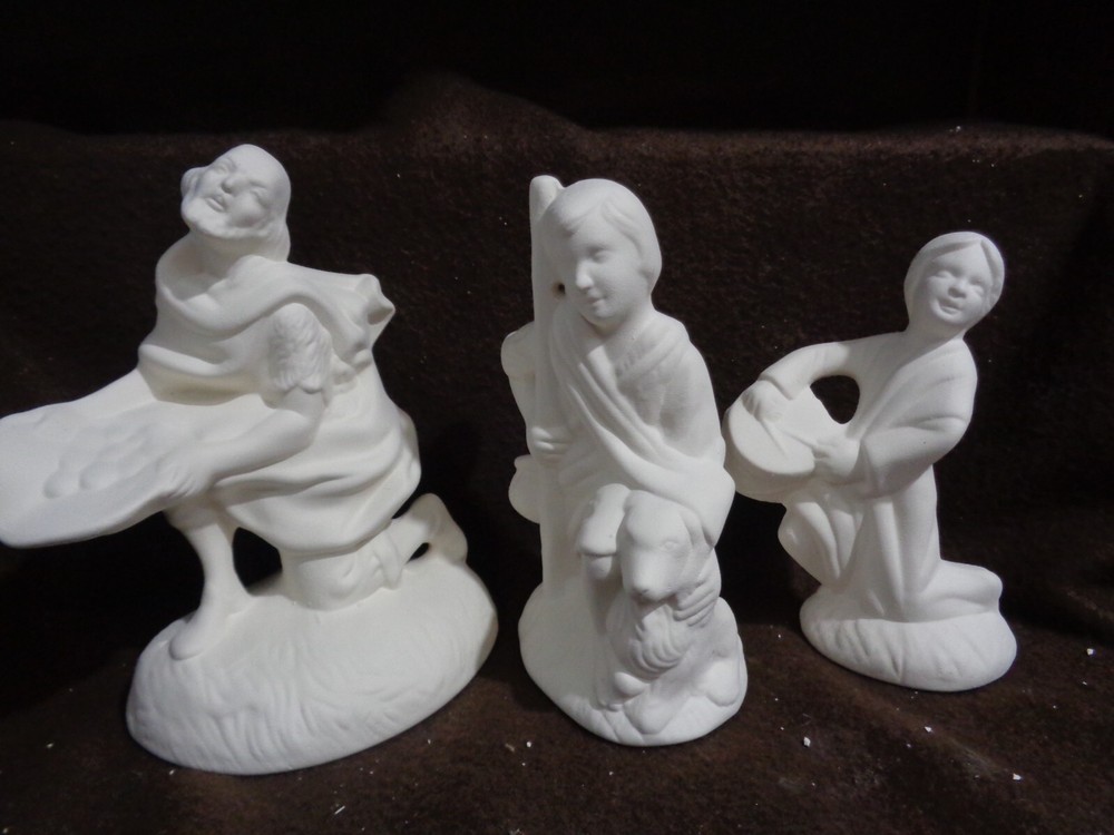 E237 - Ceramic Bisque 21 Piece Atlantic Nativity Set-U Paint
